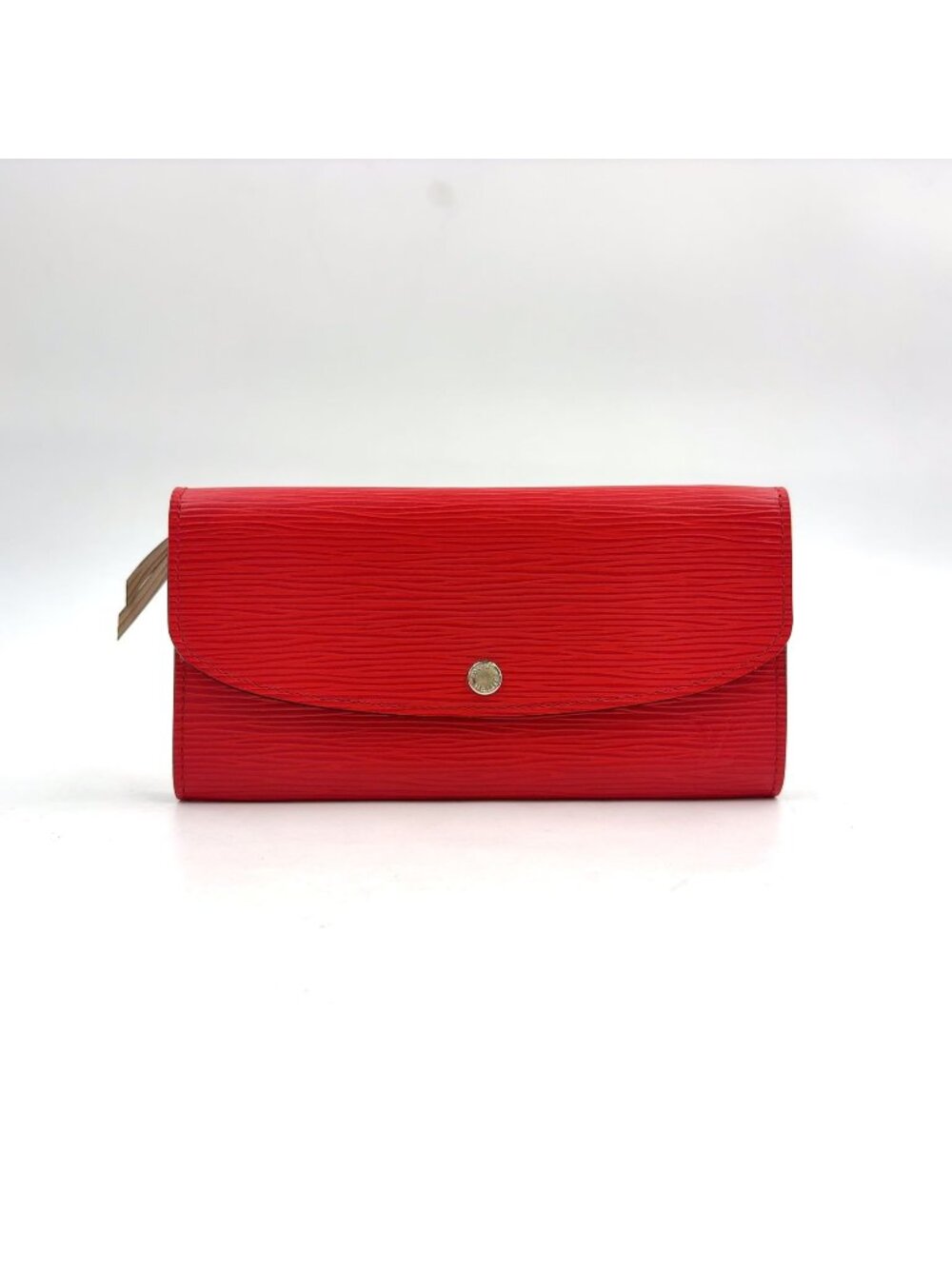 Louis Vuitton Portefeuille Emily Leather Red Wallet Silver